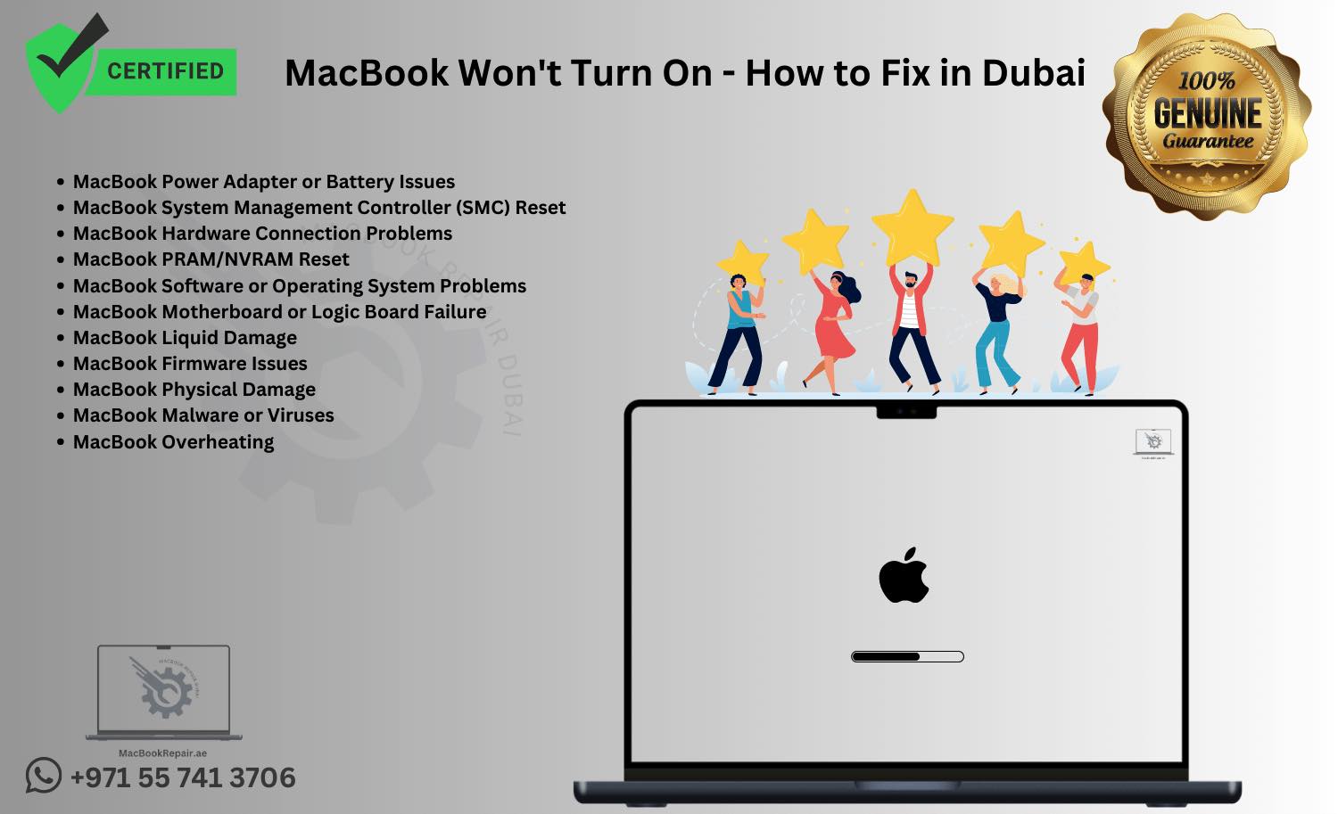 MacBook Won't Turn On - How to Fix in Dubai